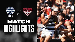 Geelong Cats v Essendon Highlights  Round 1 2022  AFL [upl. by Eimrej534]