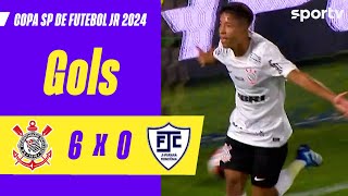 CORINTHIANS 6 X 0 JIPARANÁ  GOLS  COPA SÃO PAULO DE FUTEBOL JR 2024  sportv [upl. by Oshinski348]