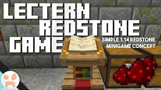 EASY Redstone LECTERN Game IDEA [upl. by Attenaz]