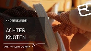 Achterknoten gelegt amp gesteckt Knotenkunde Alpinklettern  Tutorial 1243  LAB ROCK [upl. by Dwight]