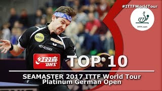 DHS ITTF Top 10  2017 German Open [upl. by Grubb652]