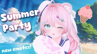 【 SUMMER PARTY 】🏖️ Chatting Game night and showing you new stuffs [upl. by Ueik]