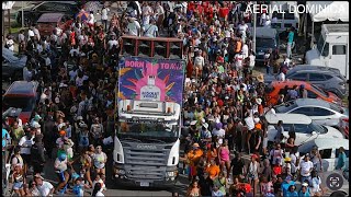 SINT MAARTEN CARNIVAL 2024 JOUVERT MORNING PART 1 AERIAL DOMINICA [upl. by Kathe]