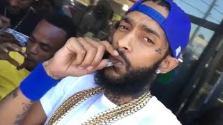 NIPSEY HUSSLE BLOCK PARTY HOOD SHTT FOOTAGE [upl. by Launce]