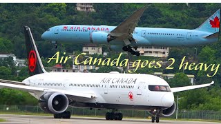 Air Canada 2 times heavy 🇯🇲 airplane spotting Montego Bay Jamaica video 840 [upl. by Neddra]