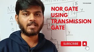 Implementation of NOR Gate using transmission gate dsd vlsitips digitalelectronics transmission [upl. by Ablasor]