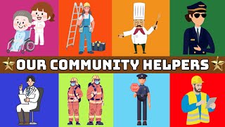 Our Helpers Community Helpers for kids Our Helpers Activity Our Helpers Name Peoples Who Help Us [upl. by Itaws]