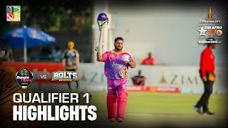 Qualifier 1 Highlights I Day 8 I Harare Bolts vs Joburg Bangla Tigers  Zim Afro T10 Season 2 [upl. by Silyhp]