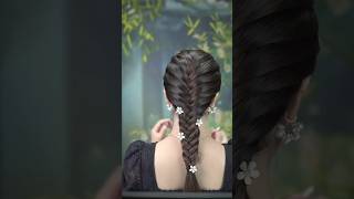 Hairstyle for girls easy Hairstyles latest hairstyle quick hairstyles hairstyle shorts diy [upl. by Enialb]