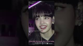 Blinks singing stay and Lisas message 🥰 blackpink blink lisa [upl. by Yattirb]