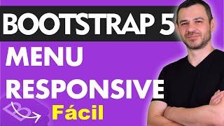 TUTORIAL Bootstrap 5 barras de navegación y menus desplegables [upl. by Imat]