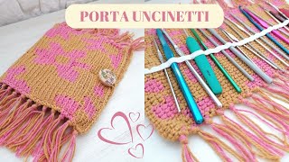 TAPESTRY CROCHET PORTA UNCINETTI facilissimo da realizzare [upl. by Briant]