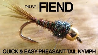 Easy Pheasant Tail Nymph Fly Tying Tutorial  The Fly Fiend [upl. by Tehcac]