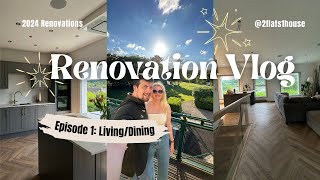 Renovation Vlog  Herringbone Flooring Media Wall planning amp tidying up [upl. by Tana848]