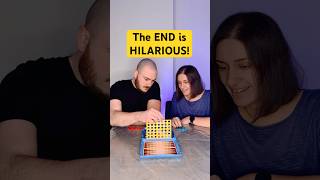 Connect 4 Battle Hilarious Ending 😂 couple comedy shorts [upl. by Kcirneh]