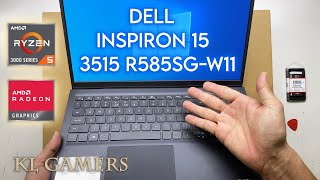 DELL Inspiron 15 3515 R585SGW11 Notebook Laptop Disassemble Upgrade DDR4 RAM [upl. by Egroj]