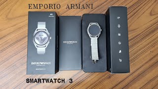 EMPORIO ARMANI Smartwatch 3 Unboxing amp First Impressions [upl. by Whetstone]