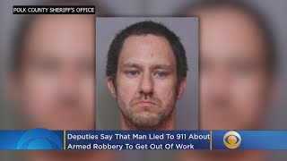 Deputies Man Lied To 911 About Armed Robbery To Get Out Of Work [upl. by Zoldi]