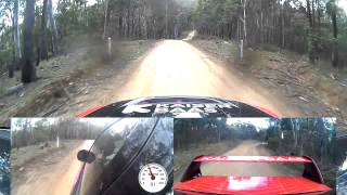 Kaiser Baas TRIPLE SCREEN Rally vision with DFA Rally Team [upl. by Ennayk133]