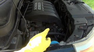 2006 honda pilot broken dipstick stuck how to remove it and front valve cover removal how to remove [upl. by Clarke]