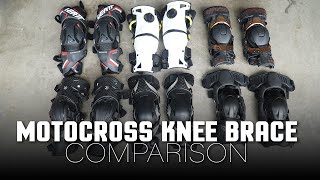 Motocross Knee Brace Comparison Full Test [upl. by Anen]