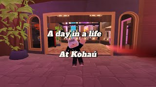 A day in a life at Kohaú Hibachi restaurant Roblox Kohaú roblox [upl. by Wetzel674]