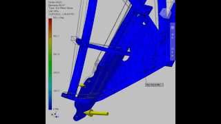 3D Frame Analysis Stress Concentration [upl. by Goldenberg]