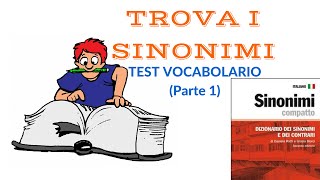 Test dei Sinonimi ITA  Dizionario Italiano e Parole [upl. by Lynne539]