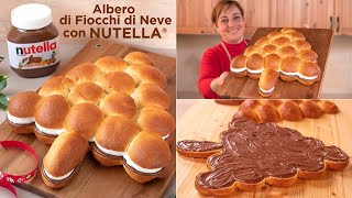 ALBERO DI FIOCCHI DI NEVE CON NUTELLA® Ricetta Facile di Benedetta [upl. by Anilyx]