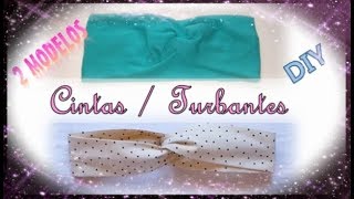 DIY  Cómo hacer cintas o turbantes para la cabeza a la moda  Tutorial paso a paso [upl. by Burtie]