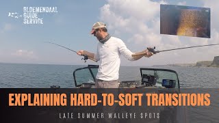 Explaining Hard to Soft Bottom Transitions  Late Summer Walleye Spots [upl. by Turtle832]