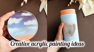 2 Unique Acrylic Painting Ideas 🎨✨quot [upl. by Odelinda]