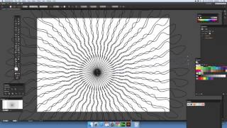 Radial symmetry in Illustrator using path  stroke tutorial [upl. by Nitza412]