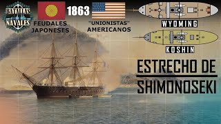 BATALLAS NAVALES 59 Estrecho de Shimonoseki 1863 [upl. by Ylreveb]