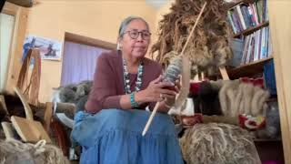 Fiber Preparation and Spinning on a Navajo Spindle with TahNibaa Naataanii [upl. by Hannahsohs]