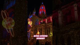 Bayeux cathedral Light and sound show Summer 2024 bayeux normandy lightandsoundshow france [upl. by Ettennor]