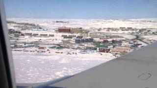 landing in Iqaluit Nunavut Canada [upl. by Aihcropal]