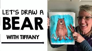 How to Draw a Bear Art Lesson in ASL [upl. by Idyak]