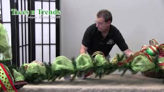 How To Decorate a Garland for Christmas  Trees n Trends  Unique Home Decor [upl. by Dnarud]