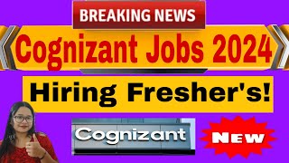 Cognizant Off Campus Drive 2024  Hiring for Freshers as Graduate Trainee [upl. by Oremodlab665]