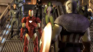 Marvel Ultimate Alliance 2 All Cinematic Scenes [upl. by Rube]