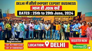 How to Start Import Export Business   Import Export Course in Delhi  Export Experts Global [upl. by Aicina]