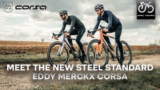 Eddy Merckx Corsa  Meet the new steel standard [upl. by Hanoj]