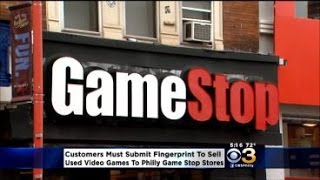 New Philadelphia GameStop Policy Requires Customer Fingerprints When Trading In Games [upl. by Sabella520]