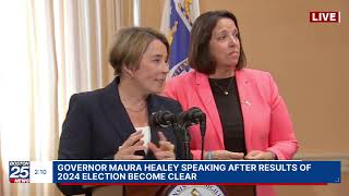 Governor Maura Healey speaking following 2024 election [upl. by Cris207]