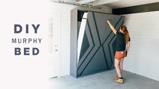 DIY Murphy Bed  How To Build A Wall Bed [upl. by Manley231]