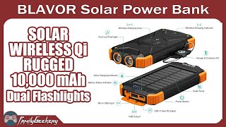 BLAVOR Solar Power Bank  Features Specs and Review [upl. by Garner]