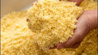 COMMENT PRÉPARER LA SEMOULE DE COUSCOUS  FACILE ET SIMPLE [upl. by Zoie433]