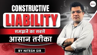 Joint And Constructive Liability in IPC  Section 34149  By Nitesh Sir  ALEC [upl. by Eldin]