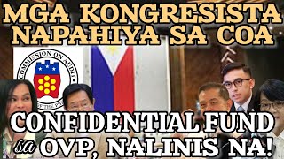 COMMISSION ON AUDIT PINAHIYA ANG KAMARA CONFIDENTIAL FUND NG OVP WALANG ANOMALIYA [upl. by Ailatan]